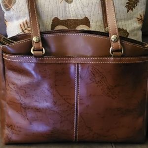 Patricia Nash.  Satchel map Rustic